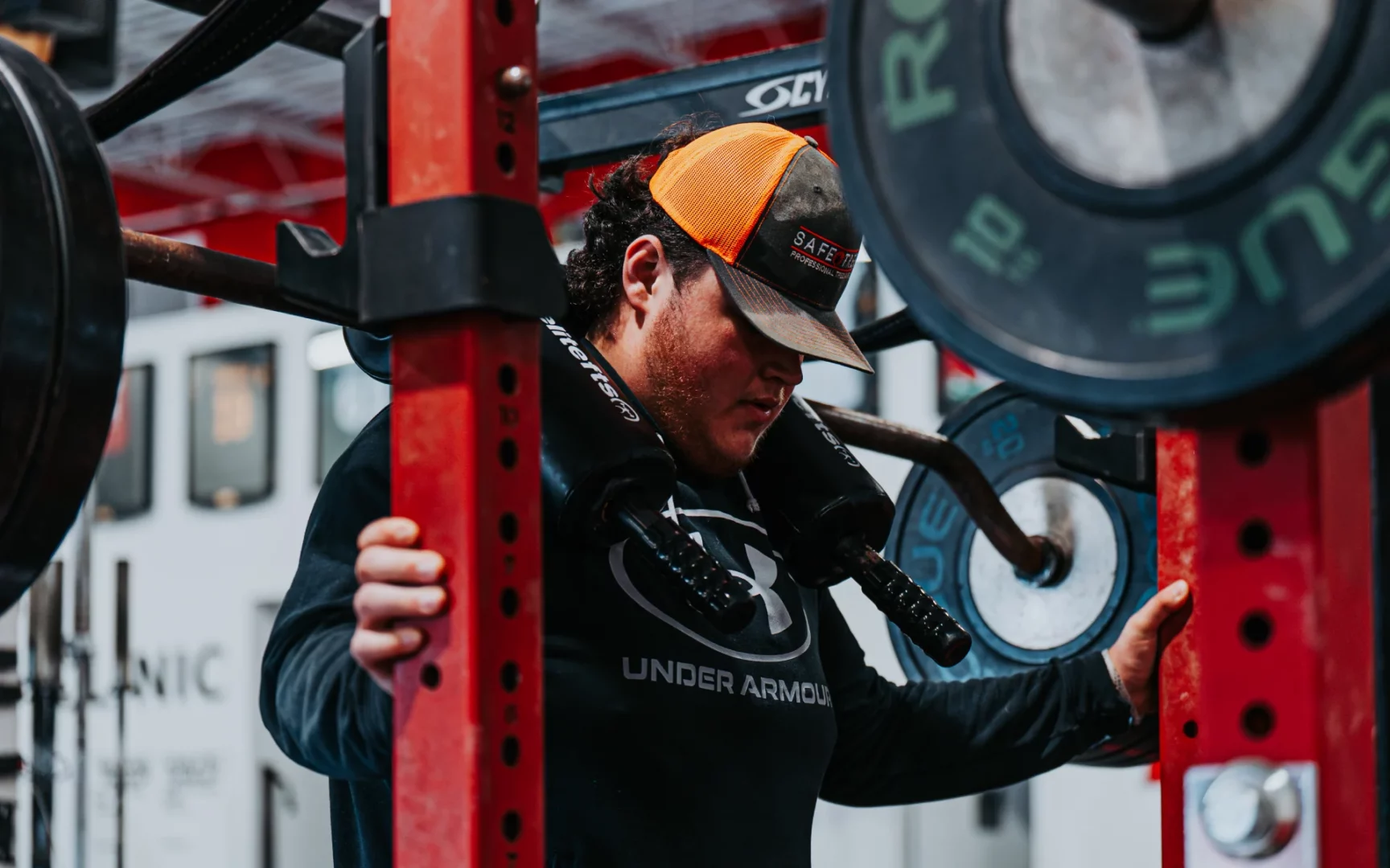 man with hat training